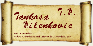 Tankosa Milenković vizit kartica
